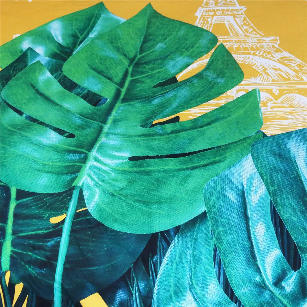 Comprare 3D HD Stampa Digitale Copripiumino Personalizzato Trapunta Trapunta Coperta Custodia Queen King Biancheria Da Letto 220x240 200x200 Foglia Verde