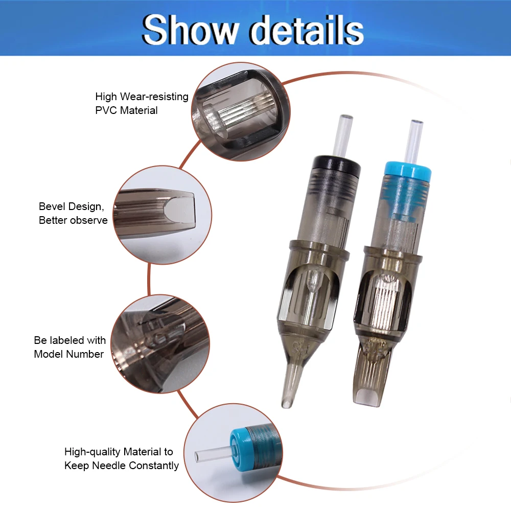 100 шт. одноразовые тату-иглы для картриджей | Красота и здоровье