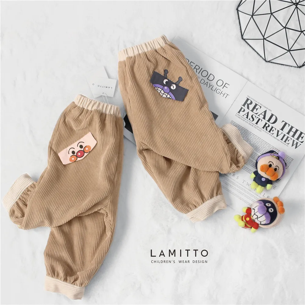Tonytaobaby/зимняя одежда; новые бархатные штаны с карманами для маленьких мальчиков и девочек; штаны для мальчиков; детские штаны