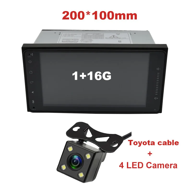 Radio with camera Navivox " Android 8,1 4 ядра 2Din автомобильный медиаплеер для Corolla E120 Toyota RAV4 Hilux Fortuner Innova Prado без DVD - Цвет: Radio with camera