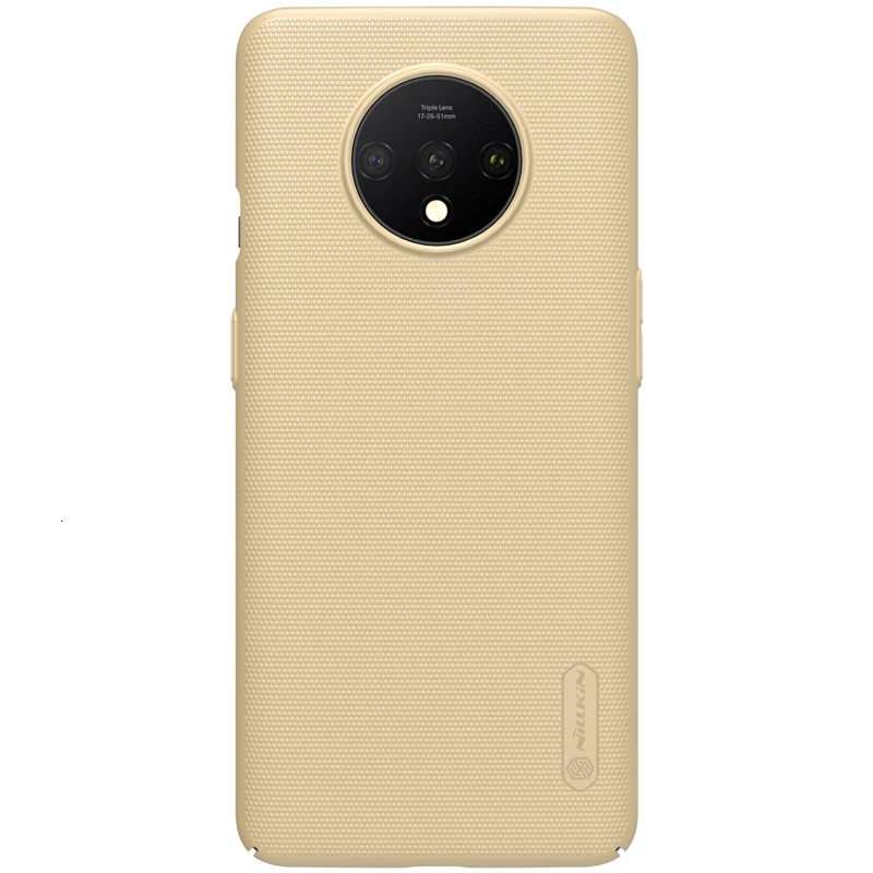 Чехол NILLKIN OnePlus 7T One Plus 7T 1+ 7 T, суперматовый защитный жесткий чехол из поликарбоната, чехол для телефона s - Цвет: Gold