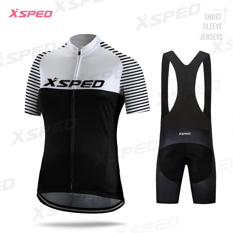 

Женская велосипедная одежда, комплект из Джерси с коротким рукавом, Женская дорожная велосипедная форма, одежда для триатлона, летняя одежд...