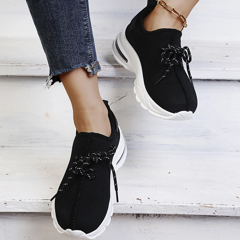 Женская обувь на шнуровке Кроссовки из ткани в сеточку 2021 женские леопардовые с