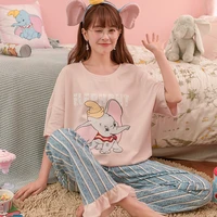 pink pajama pants women cartoon homewear summer shorts dumbo pijama anime kawaii costume party home clothes elephant sleepwear