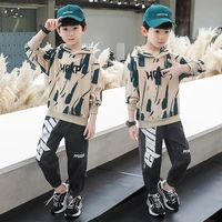 new boys clothing set kids hoodies and pants 2pcs suit toddler boy tracksuit cotton teenager casual outfits