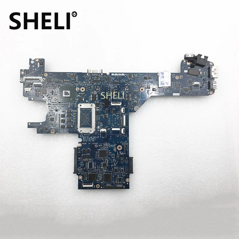 SHELI для Dell E6320 материнская плата I7-2640M LA-6611P 0YN6MH YN6MH CN-0YN6MH | Компьютеры и офис