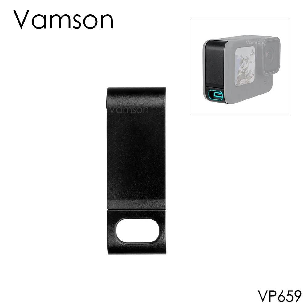 Vansom перезаряжаемая Мобильная защита для GoPro Hero 10 9 боковая крышка аксессуары с