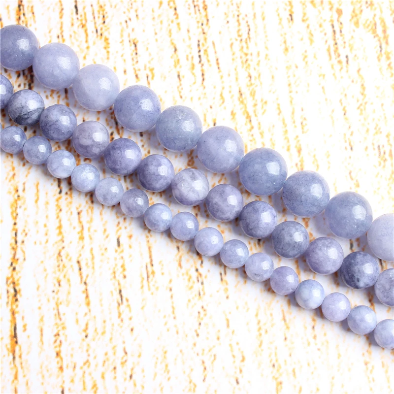 Бусы сапфировые круглые из натуральных камней 4/6/8/10/12 мм|Бусины| |