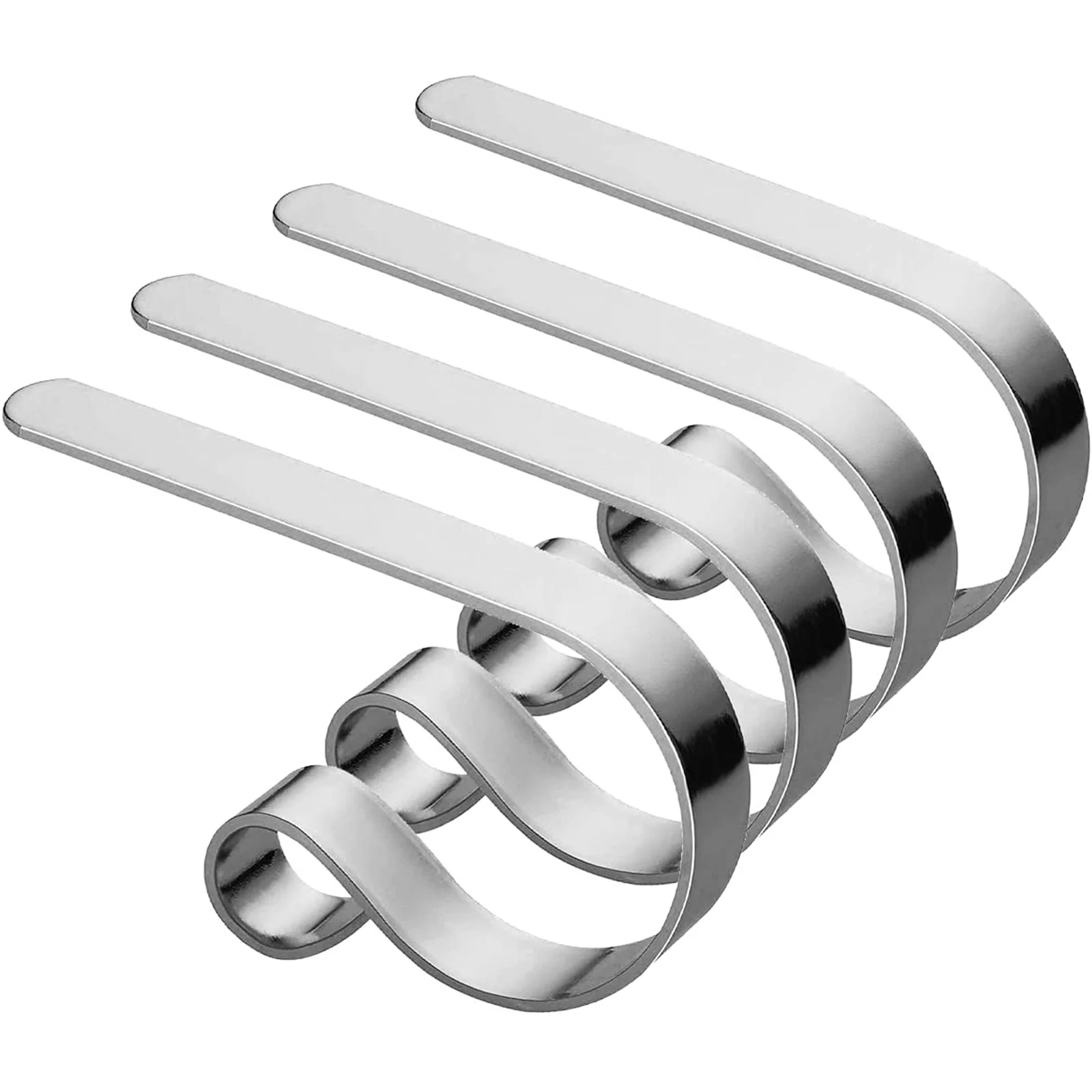 

Christmas Stocking Holders Metal Mental Fireplace Stockings Hanger Hooks Christmas Party Decor 4 Pack Mantel Stocking Hook