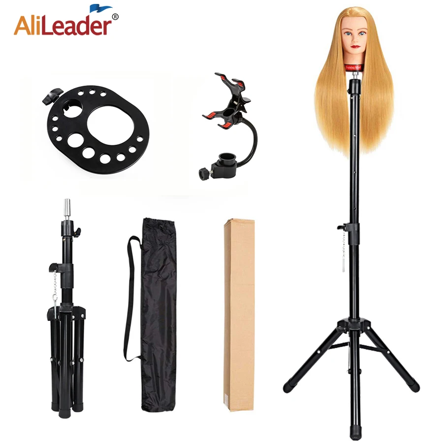 Штатив Alileader 125 см для парикмахеров голова манекена прочная Регулируемая