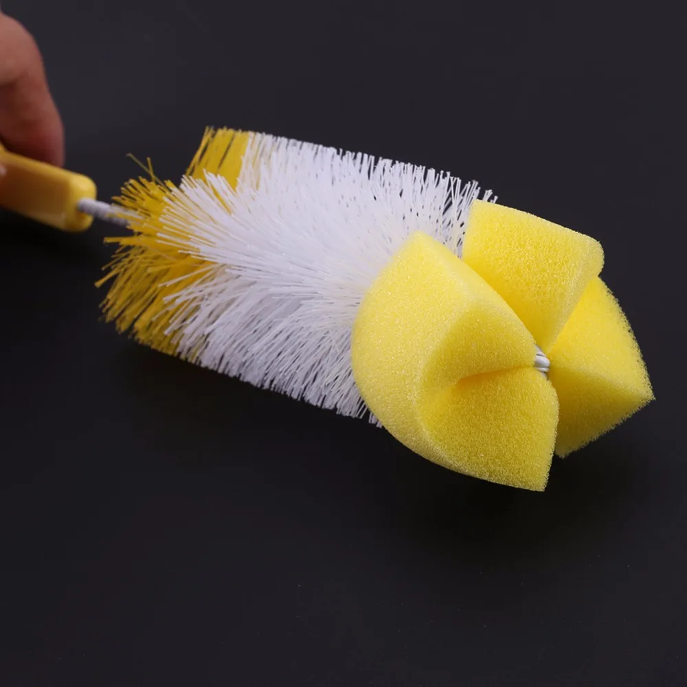 Щетка для детских бутылочек щетка сосков вращающаяся на 360 градусов губка чистки