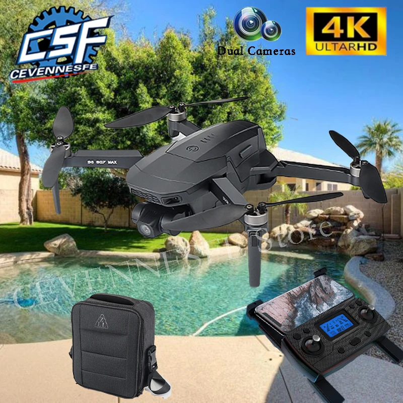 Квадрокоптер SG907MAX складной с 3 осевой шарнирной камерой GPS Wi Fi FPV|Радиоуправляемые