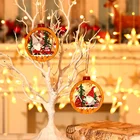 Новый год 2022, деревянная подвеска в виде Санта-Клауса, украшения для рождественской елки, рождественские украшения для дома, рождественские подарки