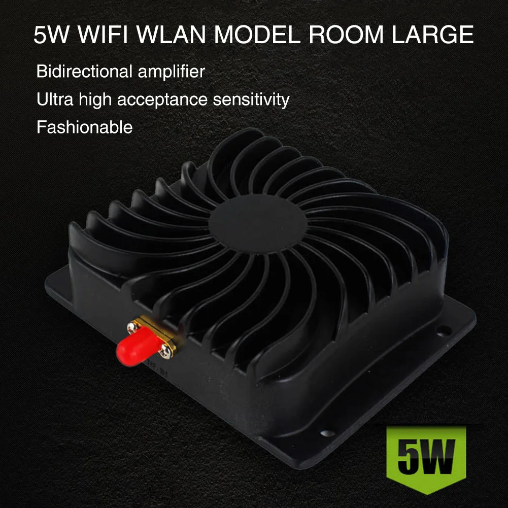 

2.4GHz Aluminum WIFI 5W Low Noise Broadband With Antenna Durable Repeater Signal Booster Power Amplifier For Wireless Router