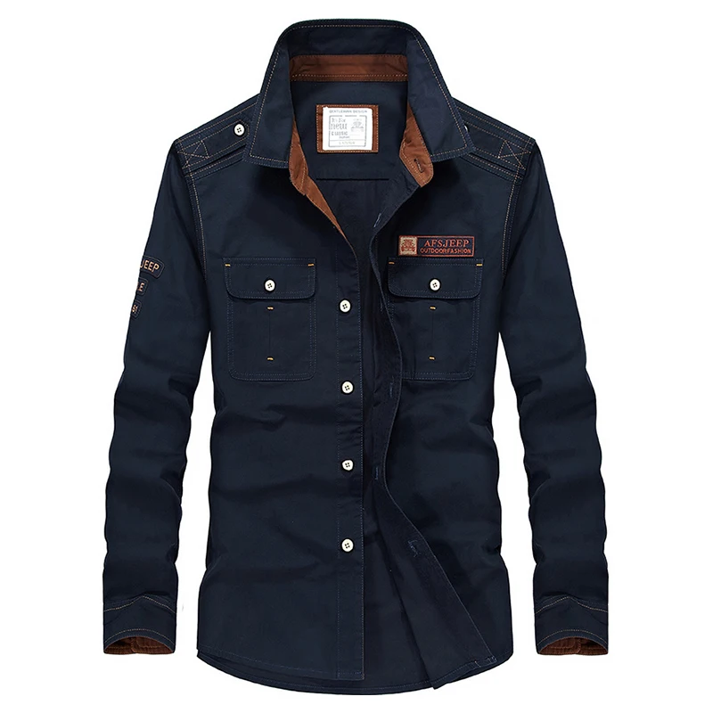 Мужская рубашка с длинным рукавом 100% хлопок цвет хаки|green shirt men|army green shirtbrand men |