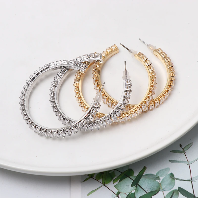 

Bohemian Fashion Small Ear Cuff Set Earring for Women Colorful Cubic Zirconia Stones Round Clip Earring No Pierced Jewelry