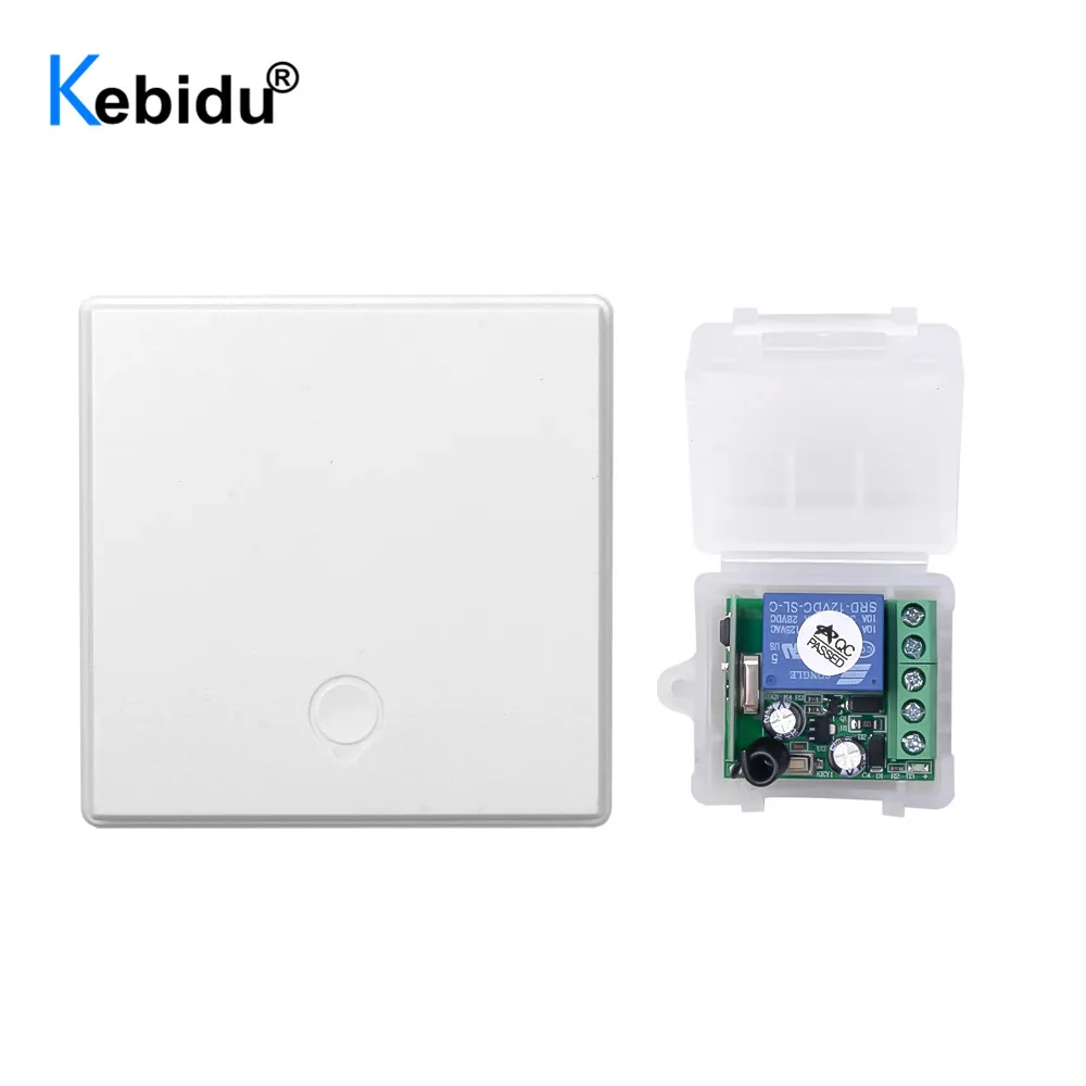 433 МГц Универсальный беспроводной дистанционный переключатель DC 12 В 1CH релейный