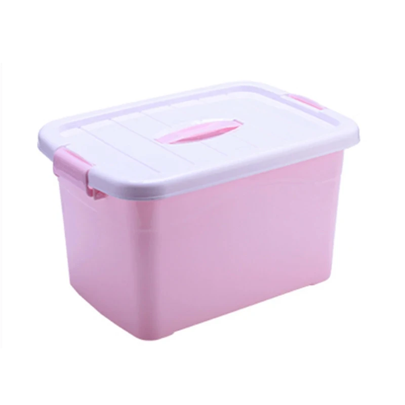 Ящик для хранения косметики и одежды пластиковый плотный бокс игрушек домашнего
