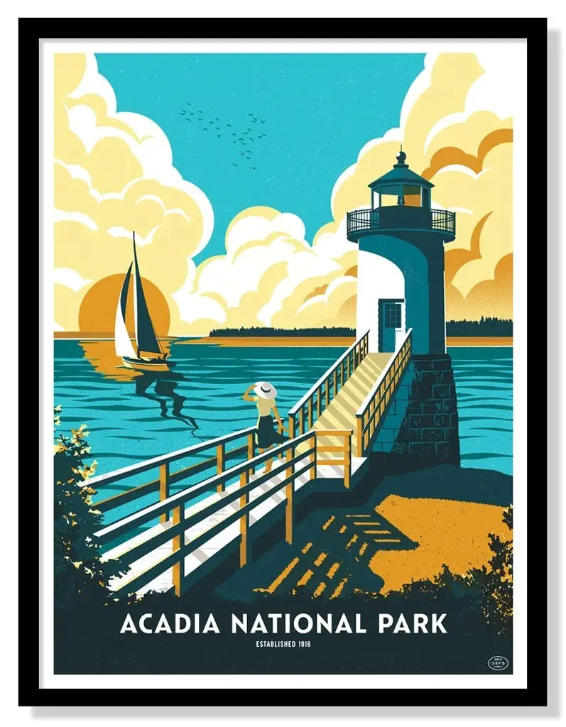 

400X300MM nice-acadia-national-park-poster-and-good-ideas-of-theyre-here-the-59ps-posters-fifty jumbo fridge magnet SFM-0529