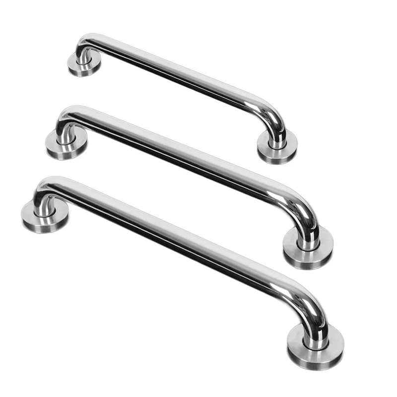 

300/400/500mm 304 Stainless steel Bathroom Tub Handrail Grab Shower Grab Bar Grip Bathroom Aid Safety Hand Handle Towel Rail new