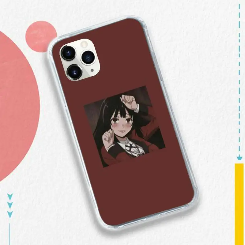 

Comics Jabami Yumeko Manga girl Phone Case for iPhone 11 12 pro XS MAX 8 7 6 6S Plus X 5S SE 2020 XR