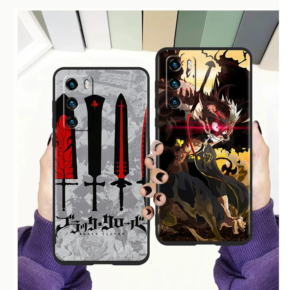 

Asta Black Anime Phone Case for Huawei P20 P30 P40 Lite P20 P30 P50 Pro P Smart Z 2021 Y6 Y7 Y9 Y7A Y6P Y9S 2019 Soft Cover Bag