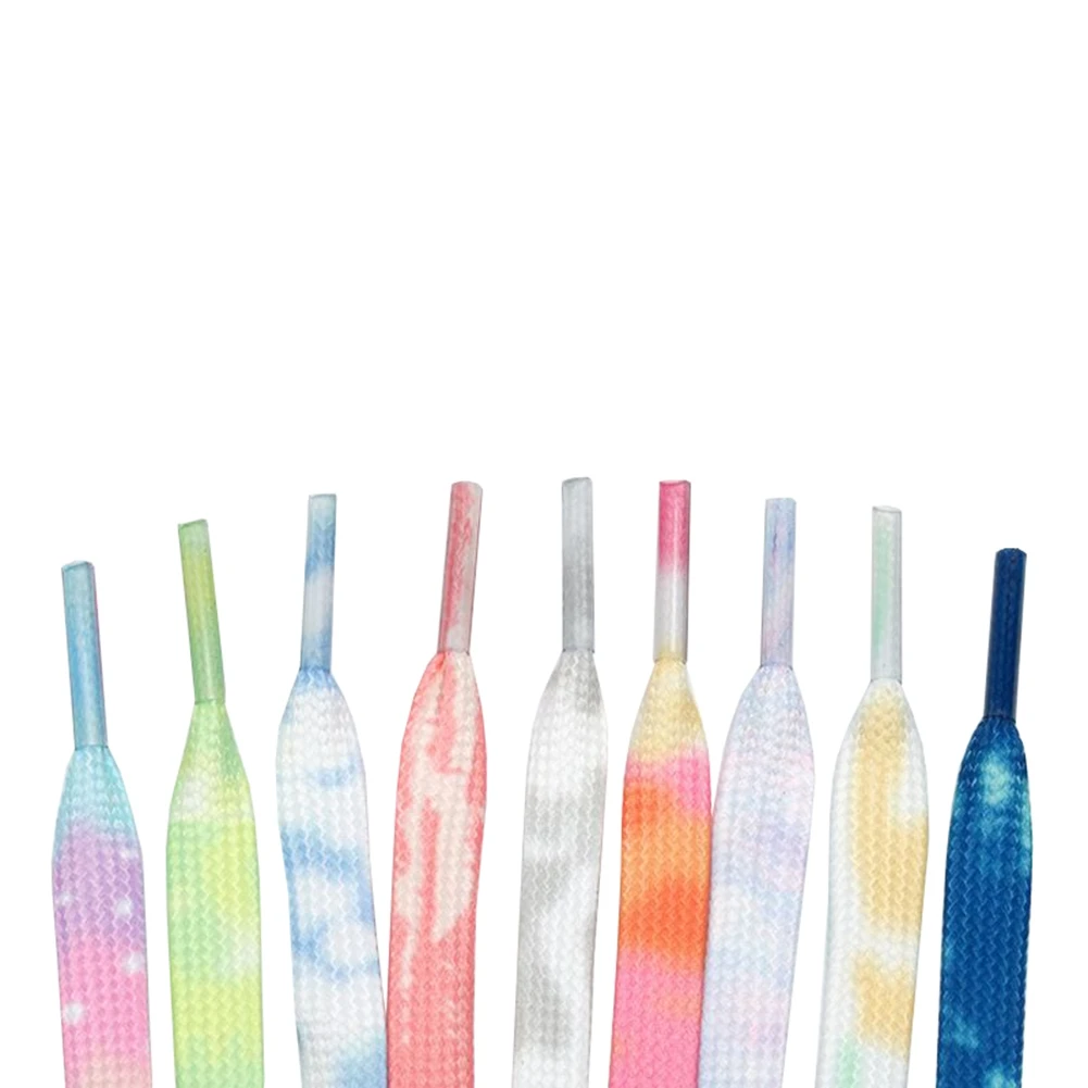 

150 cm / 59" Rainbow Gradient Print Canvas Sneakers Shoe Laces Flat Casual Shoelace Double Layers