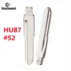 Keychannel 10 шт. HU87 Металлические Пустые необработанные флип-лезвия 52 # для KD VVDI JMD Стандартный Складной флип-ключ для Suzuki Swift