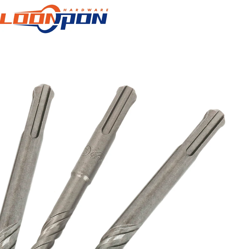 260 мм SDS Plus двухспиральные сверла с поперечным сечением закрученным круглым