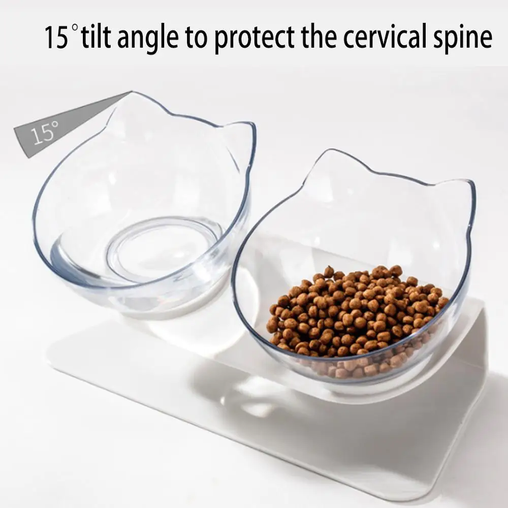 Нескользящие двойные чаши с поднятой подставкой миска для еды и воды домашних