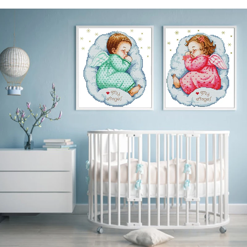 Радость воскресенье спальный ангельские малыши &quotНабор для вышивания крестиком