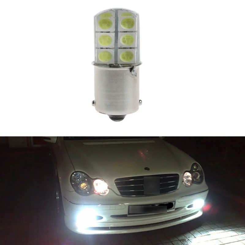 DC 12V Свет автомобиля COB 1156 BA15S 5050 SMD 12 светодиодный сигнал поворота лампы