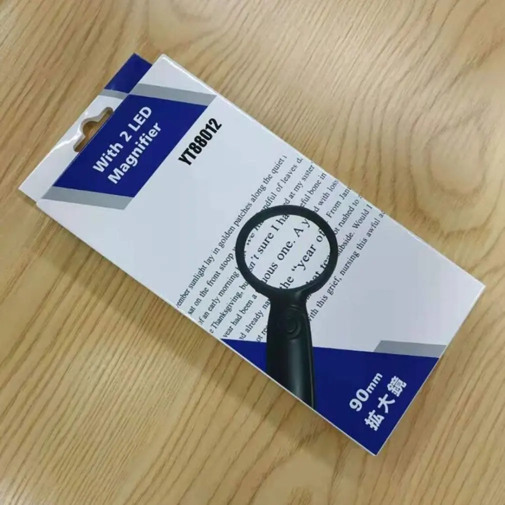 

Handheld Glass Magnifier With LED Light High-resolution High-definition Elderly Reading Large Magnifying Glass