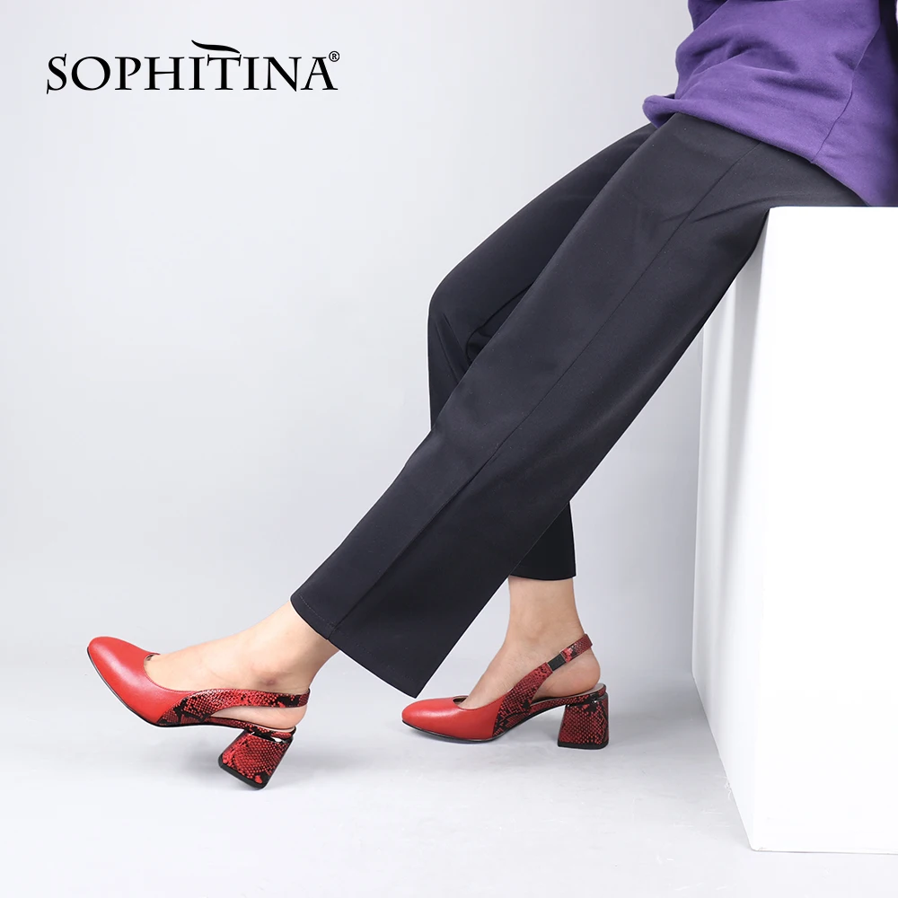 SOPHITINA/женские слинбэки Туфли лодочки на высоком каблуке Классические летние
