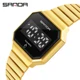 SANDA Luxury Brand Watch Men Touch Screen LED Watch Waterproof Digital Watches Sport Men's Watches Electronic Clock Relogio Other Image