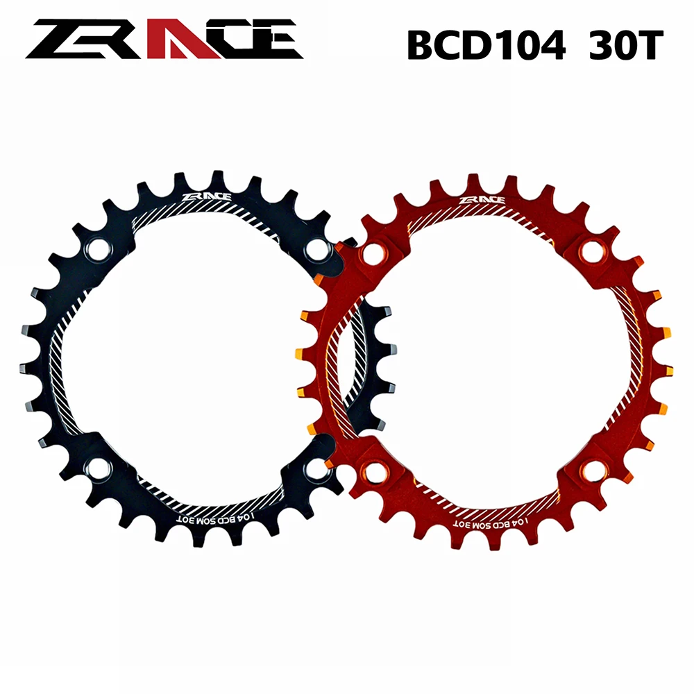 ZRACE-plato ancho y estrecho 104BCD para bicicleta de montaña, rueda de cadena AL7075 CNC para 9, 10, 11 y 12 velocidades, accesorios de ciclismo, 30T, 2021