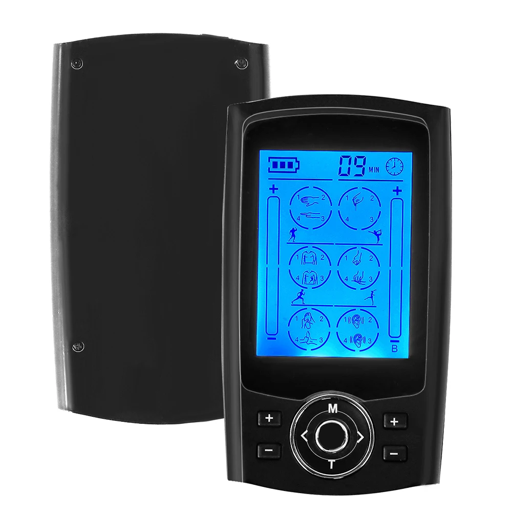 24 режимов электронный импульсный массажер десятки стимулятор мышц EMS корпус