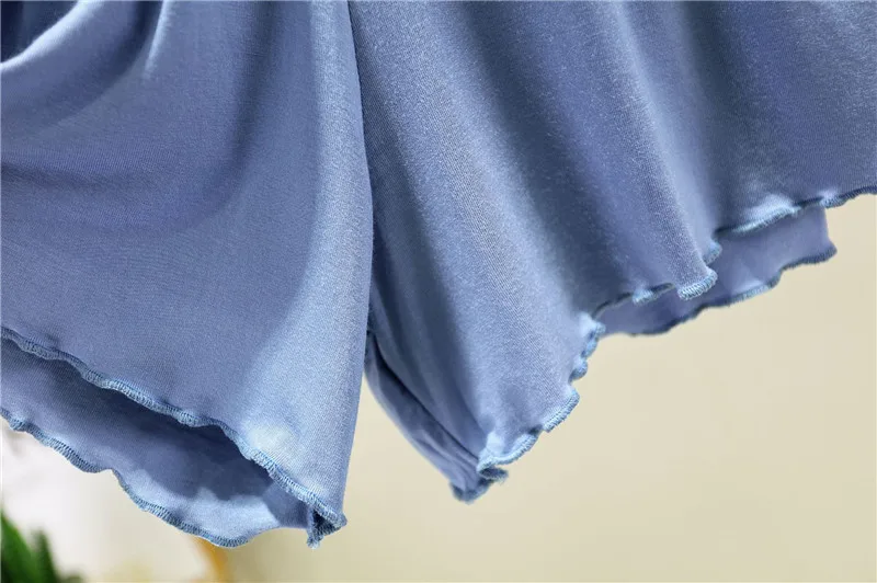 Women Modal Pajamas Set with Shorts Female Lounge Wear Sexy Sleepwear Women's Summer Home Clothes Loose Summer Modal Home Suit