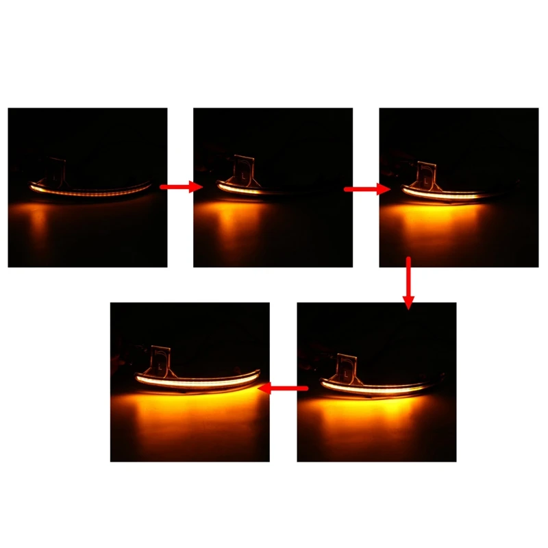 Автомобильный Динамический светодиодный светильник с поворотным сигналом