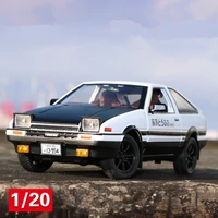 high quality 120 alloy pull back ae86 car model4 door simulation sound and light toymade of alloyfree shipping