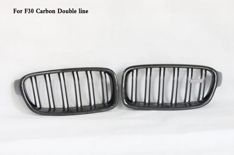Двухлинейная ABS колоер углеродная Черная решетка подходит для BMW 3-Series F30 F35 320i 328i |