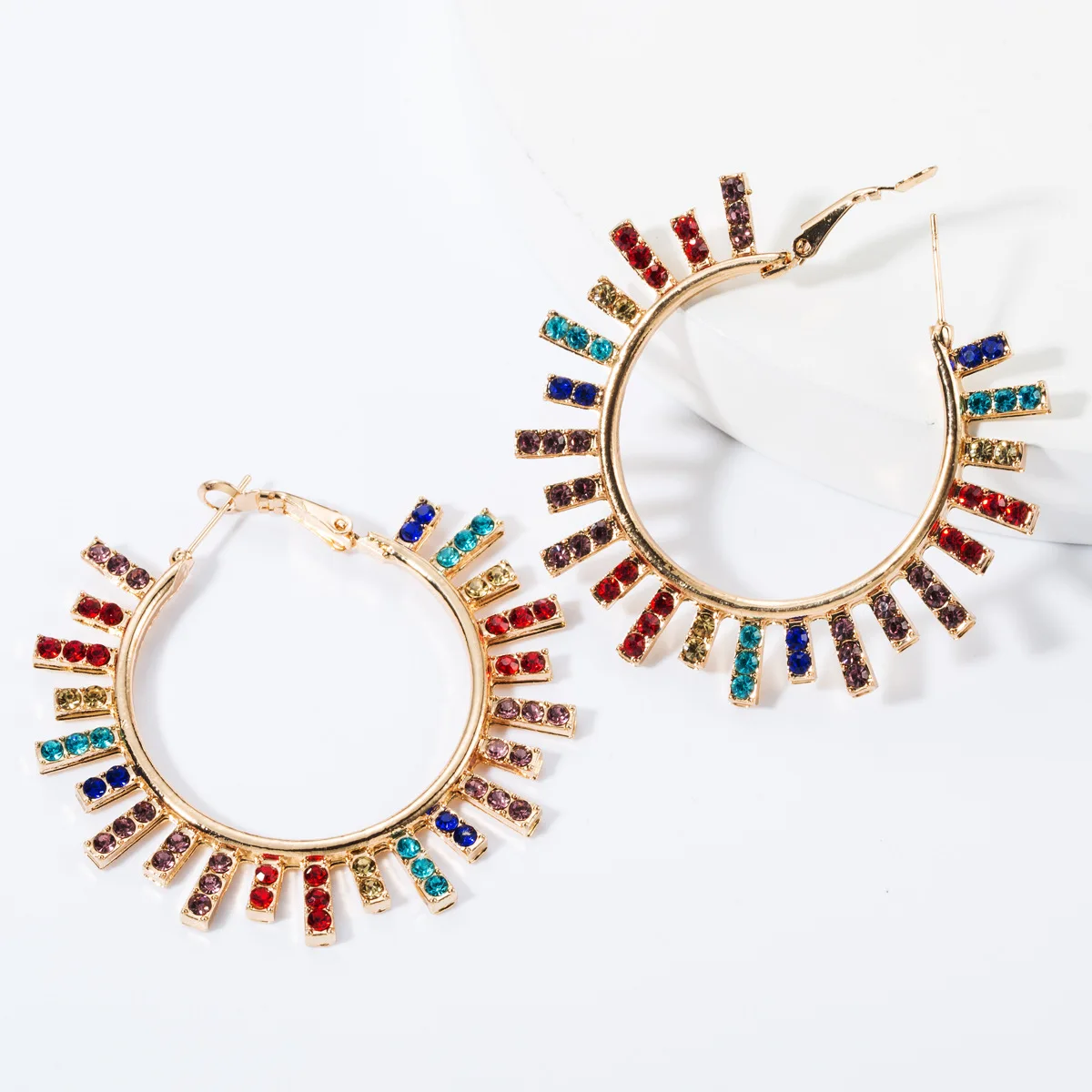 Новый дизайн модный очаровательный австрийский хрусталь серьги кольца