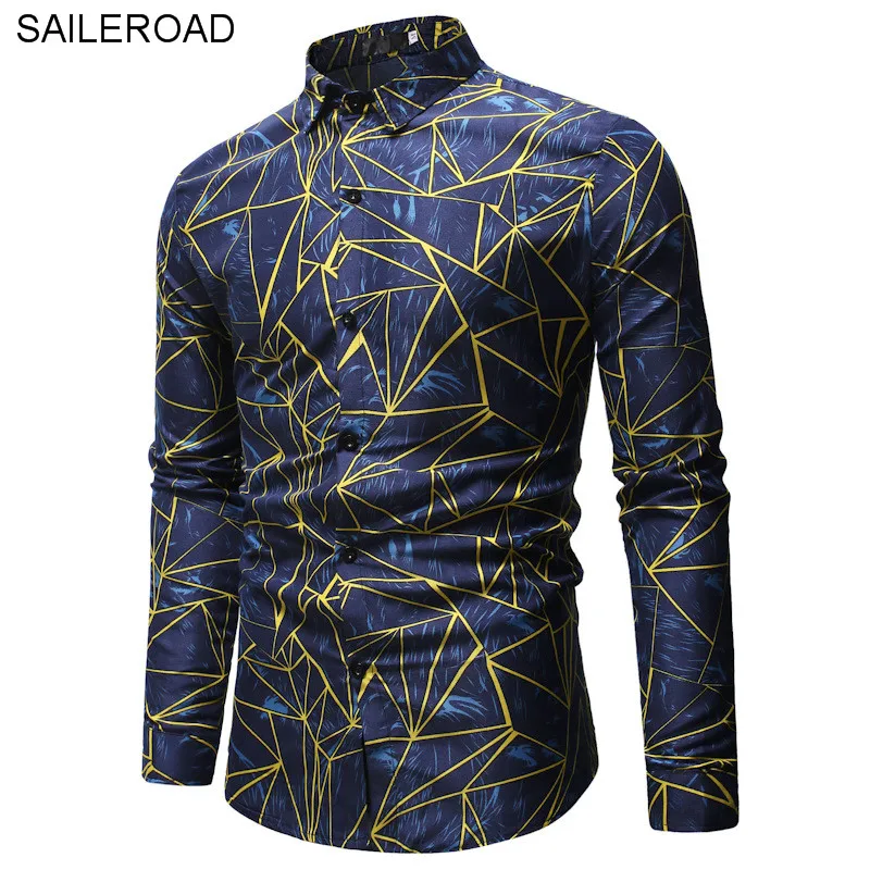 SAILEROAD/брендовая мужская одежда клетчатая рубашка модная Повседневная с длинными