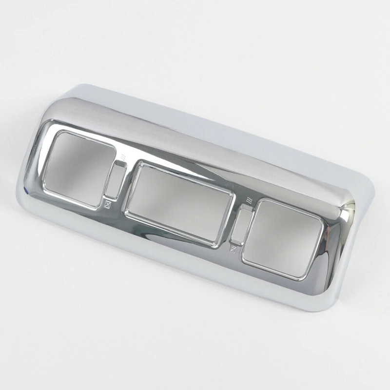 

ABS Chrome Grain Rear Armrest Vent Overlay Cover Trim for Toyota- 2014-2019 Car Accessories