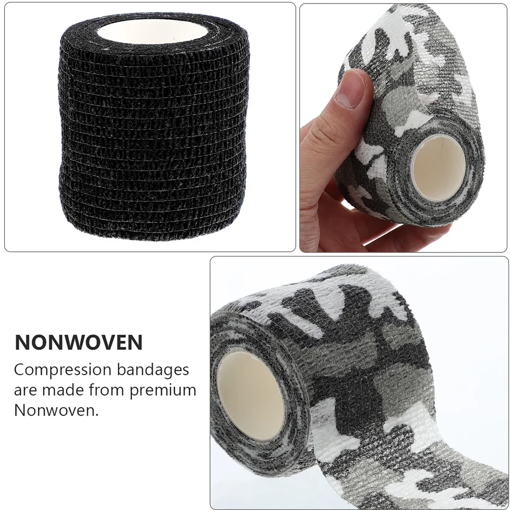 

10 Rolls Tattoos Grip Tape Wrap Bandage Elastic Bandage Roll Random Style