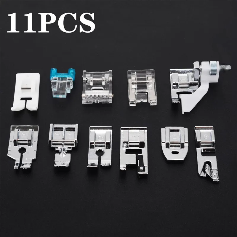 

11pcs presser foot set Fanghua 505A Hengshan silver multifunctional sewing presser foot household sewing machine accessories