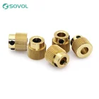 5 шт.лот 40 зуб MK7 MK 8 экструзионное колесо специальное Латунное экструзионное колесо для экструдера нити для 3D принтера