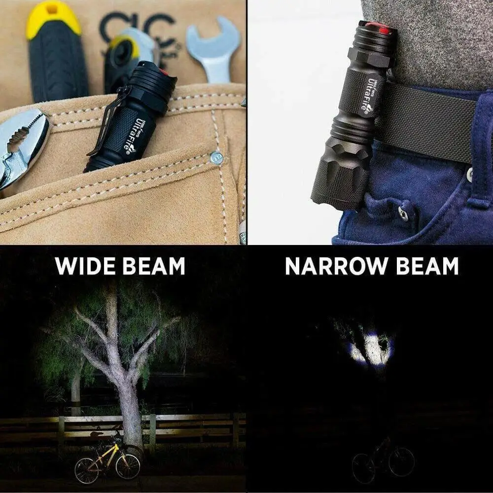 

Tg-S075 Durable Torches Flashlight Powerful Zoom Ipx4 Tactical Military LED Flashlights Ultra Bright Light Protable Work Light