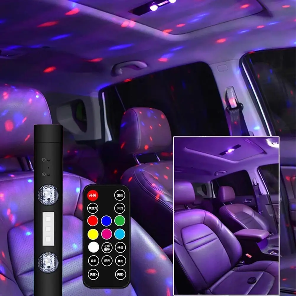 

for car LED Starry Atmosphere Light Car Interior Ambient Lights USB Rechargeable Car decoration accessories