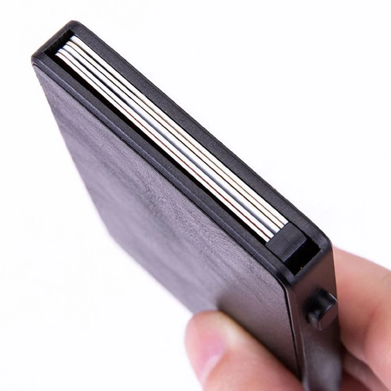 Новый Умный PU кошелек Бизнес ID Bank чехол для Карт RFID Противоугонный унисекс